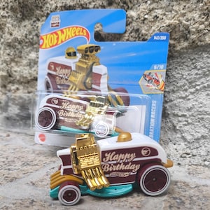 Hot Wheels Treasure Hunt Birthday Burner | 1/64 Diecast Collectible | Limited Edition Party Racer – A Must-Have for Collectors