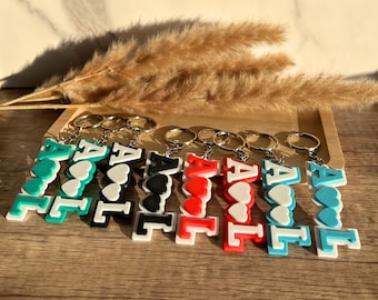 Personalized keychain - Gift for girlfriend, boyfriend, partner - Valentine's Day