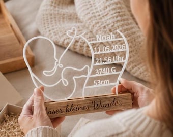 Personalized christening gift | Christening gift with name & birth details | Baby christening keepsake | Godchild gift