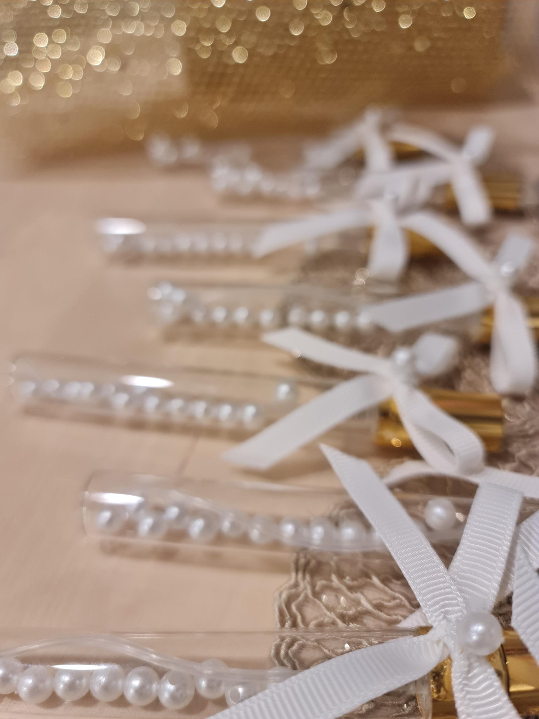 Wedding Favor Bottle With Pearls Elegant Mini Glass Bottle For 
