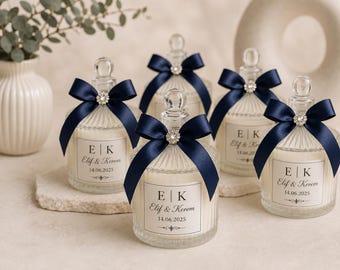 Hochzeitskerze als Gastgeschenk, personalisierte Kerze für Gäste, neutrales Boho-Hochzeitsgeschenk, individuelles Geschenk für Braut und Bräutigam, Herbsthochzeitsgeschenk