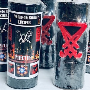 Lucifer Impetum Ritual super candle