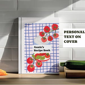 Personlig tomatreceptbok, bondgårdskokbok, trädgårdsköksdagbok, A5-inbunden