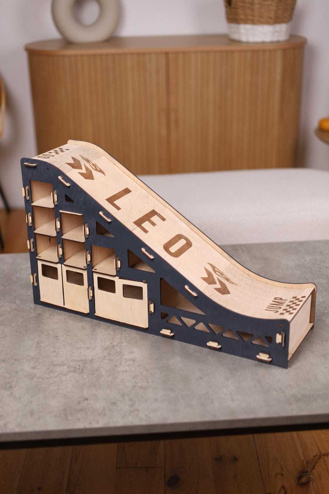 Jump Ramp for Toys Cars, Parking Garage, Birthday Gifts for Boys ...