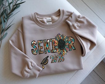 PNG de Girasol Senior 2026: Diseño de graduación occidental (Descarga digital)