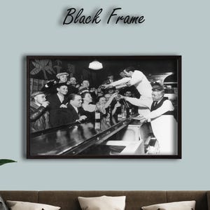 Prohibition Aufhebens der Feier 1933 Wandkunst, Vintage Bar Fotodruck, Historische Schwarzweiß Kneipenszene, Retro Sensationelles Dekor