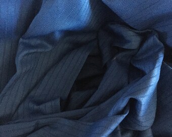 Royal Blue Stripe Vintage Fabric Lot #432