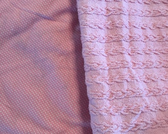 Pink Knit Vintage Fabric Bundle #B9