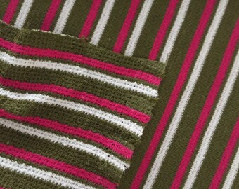 70s Stripe Knit Vintage Fabric Lot #388