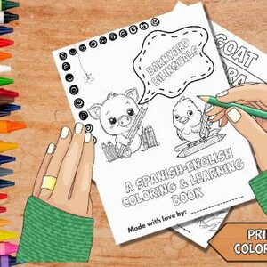 Barnyard Bilinguals - My First Bilingual Farm Book | Coloring & Learning for Kids