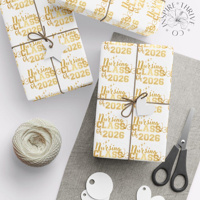 Custom Class of 2026 Wrapping Paper | Personalized Graduation Gift Wrap ...