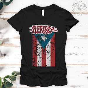 Puerto Rican Flag T-Shirt, Patriotic Puerto Rico Tee, Boricua Pride Shirt, Caribbean Island Gift, Softstyle Unisex Top