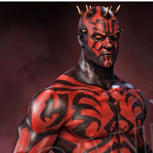 Darth Maul | Statua da collezione di Star Wars | Figura in resina del Signore dei Sith stampata in 3D