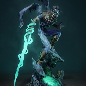 Vengeful Specter Garage Kit - Soul Devouring Wraith Figure 1/9, 1/8 & 1/6 Scale - 3D Printed Fallen Vampire Resin Statue