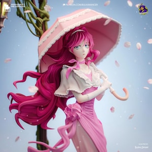 Ruby Noblewoman Garage Kit - Forbidden Courtier Statue 1/8 Scale - 3D Printed Elegant Fantasy Resin Figure