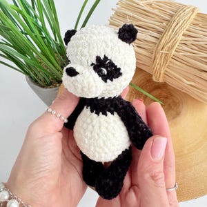 Crochet panda pattern tutorial, Amigurumi panda plush