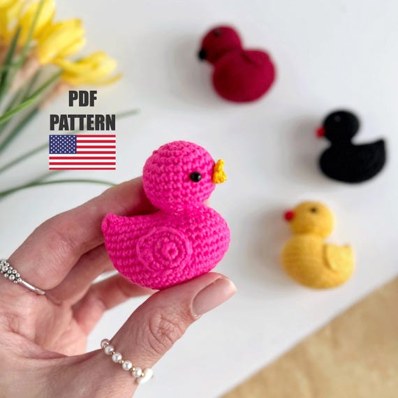 Crochet Rubber Duck Amigurumi Pattern, English (PDF Pattern)