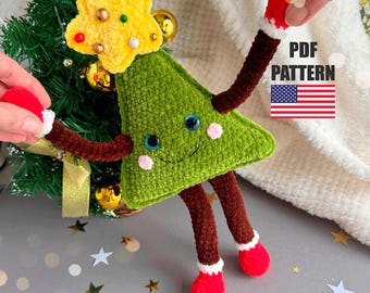 クリスマスツリーのオーナメント - 編みぐるみ編み図（PDFダウンロード