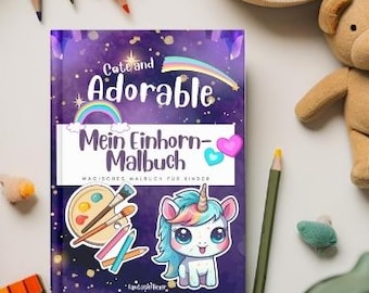 60 Unicorn Coloring Book Kids Kawaii Coloring Pages Coloring Pages Fairy Rainbow Butterfly Perfect Gift Girls Boys Coloring Pages Unicorn