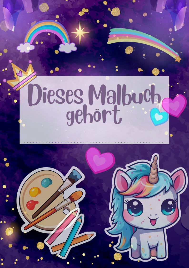 Einhorn-Malbuch für Kinder mit 60 magischen Ausmalbildern. Fördert Kreativität und Feinmotorik. Perfekt zum Ausdrucken, ideal für Kinder ab 3 Jahren. Tolle Geschenkidee für kleine Einhorn-Fans