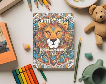 Mandala Coloring Book - Animals - Anti Stress - 50 Designs