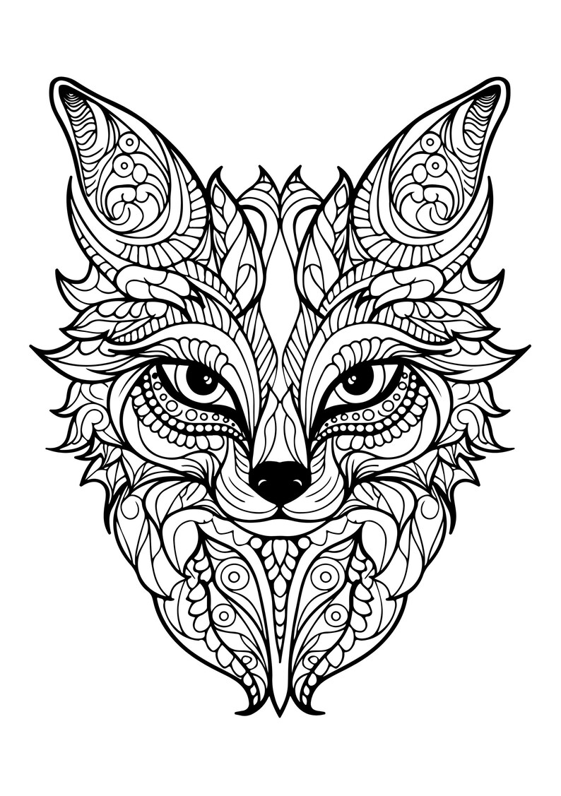 Mandala Malbuch Tiermotive