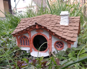 Hobbit Hamster House, Fantasy Pet Hideout, Small Animal Cottage, Cute Mini Shelter