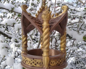 Medieval-Style Bird Feeder 3D Model