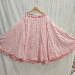 Pink Long Skirts, Boho Handmade Long Skirts, Bohemian Skirts, Cotton Flower Skirt, Women Wear Long Skirts, Summer Long Skirts For Her