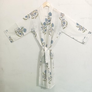 Kimono Robe, 100% Cotton kimono Robes, Dressing Gown, Vintage style, Pure cotton Kimono, Cotton Kimono, Festival Clothing, Kimono Dress
