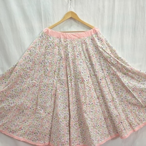 Hand Block Printed Cotton Maxi Skirt,  Boho Floral Summer Fashion, Bohemian Skirts, Women Wear Long Skirts For Women, Summer Long Skirt Gift
