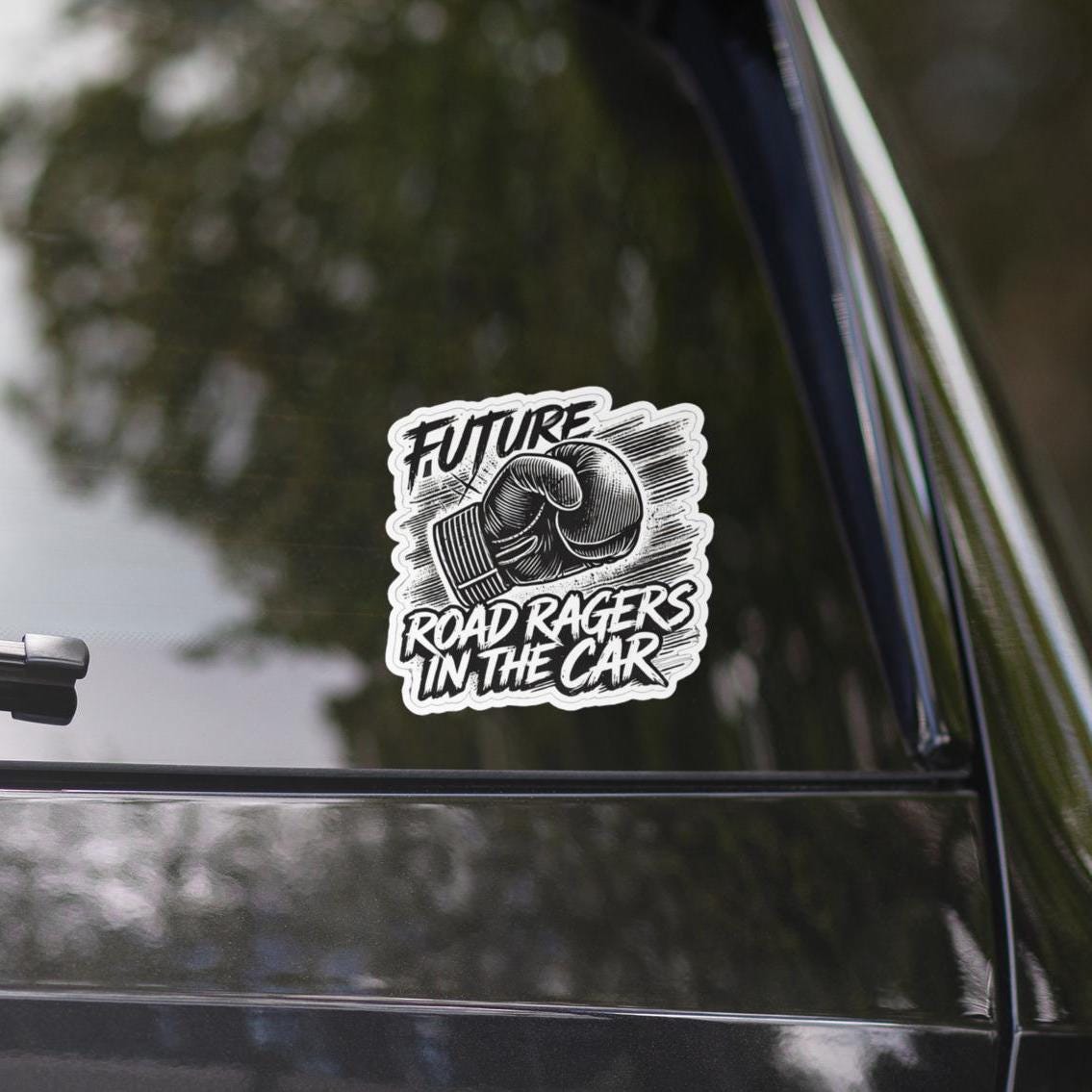 Road Rager Sticker Humorous Future Road Rager Vinyl Decal | Funny Car Window & Laptop ...