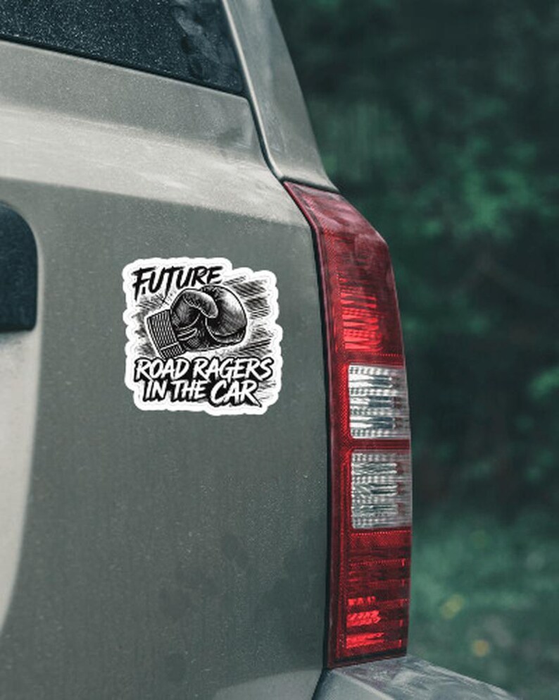 Road Rager Sticker Humorous Future Road Rager Vinyl Decal | Funny Car Window & Laptop ...