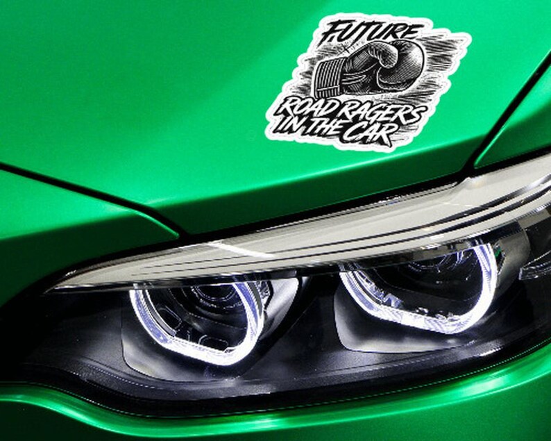 Road Rager Sticker Humorous Future Road Rager Vinyl Decal | Funny Car Window & Laptop ...