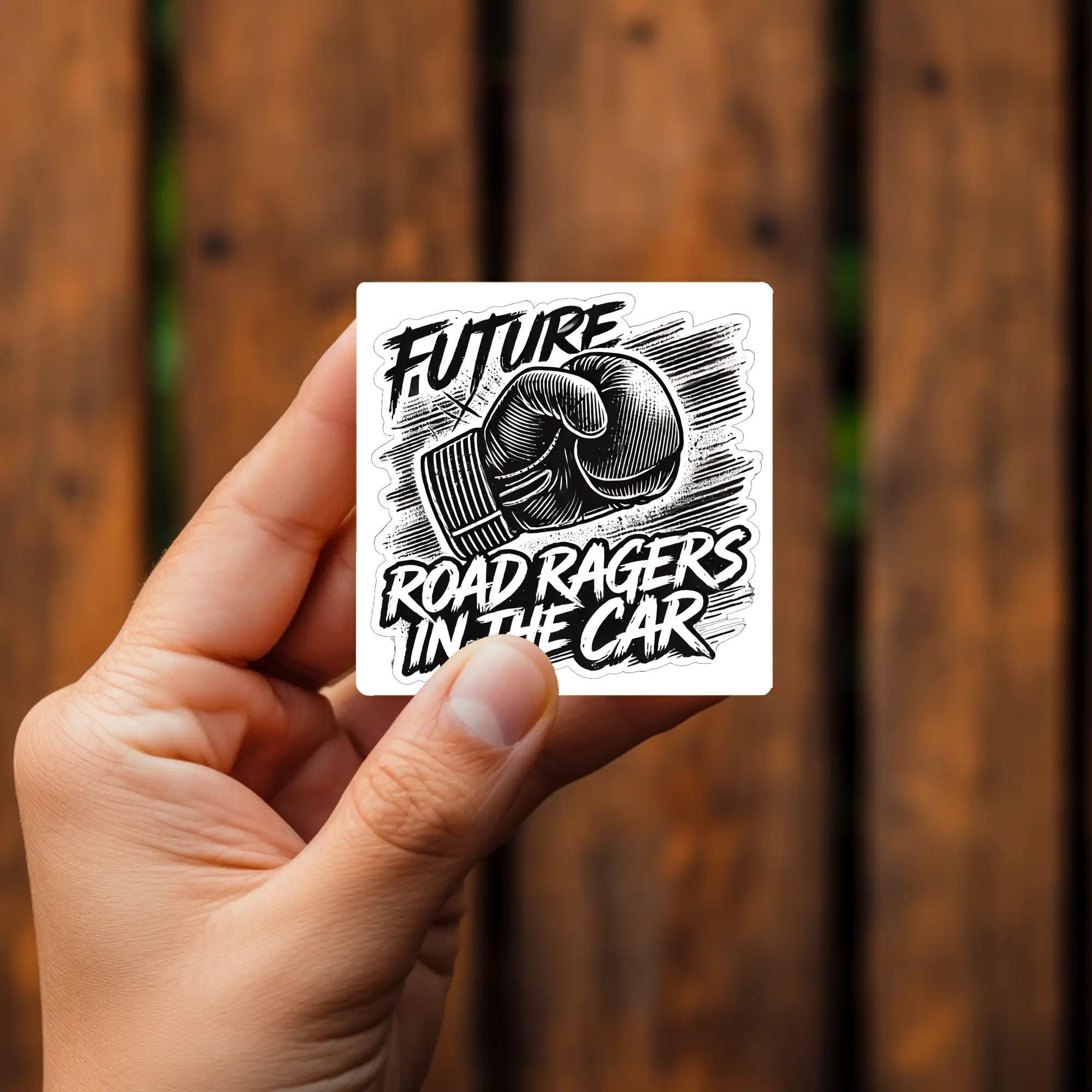 Road Rager Sticker Humorous Future Road Rager Vinyl Decal | Funny Car Window & Laptop ...