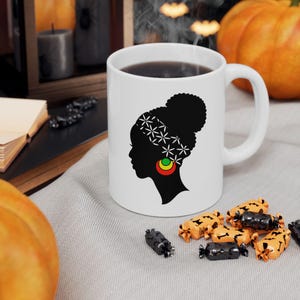 Africa Ceramic Mug, Ethiopia Coffee Cup, Black History Gift, African Art Kitchenware, Unique Home Decor, 11oz 15oz Mug
