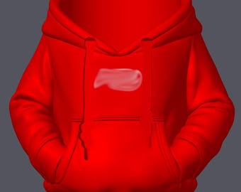 Greek Hoodie Can Koozie STL File | 3D Print Can Holder | Digital Download