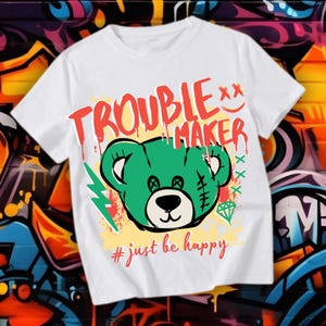 Urban Bear PNG | Streetwear Bear Digital Download | Trendy Cartoon Bear Clipart | Instant Download