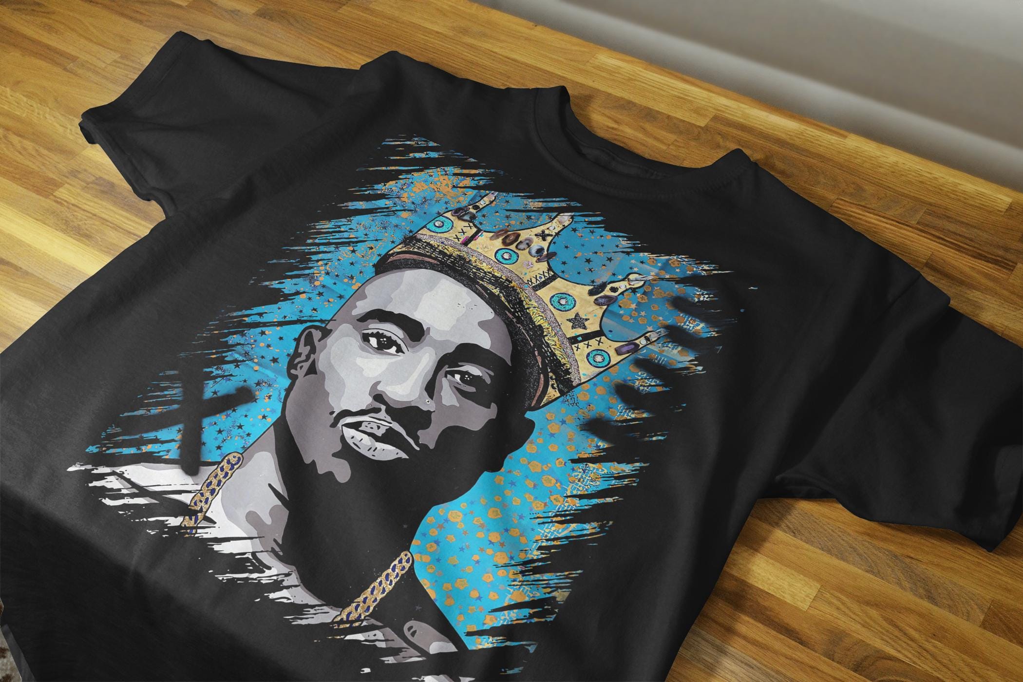 2PAC Digital Portrait: Hip Hop Rap Icon Art (300 DPI PNG Instant ...