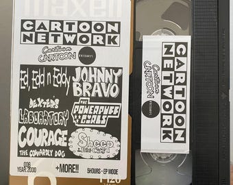 cartoon network cartoon cartoon fridays 5 HOURS VHS 2000 with commercials sold as vhs blank (006) ed edd eddy johnny bravo powerpuff courage