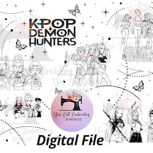 Kpop laser engrave file Demon hunters