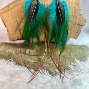Real Feather Earrings, Symbolic Boho Jewelry, Handmade Sensitive Feather Earrings, Feathers