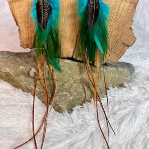 Real Feather Earrings, Symbolic Boho Jewelry, Handmade Sensitive Feather Earrings, Feathers