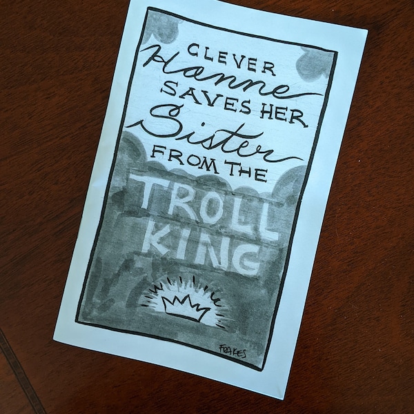 Clever Hanne Saves Her Sister From The Troll King mini comic