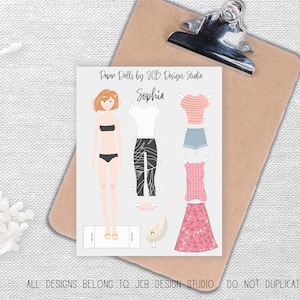 Printable Fashion Paper Dolls