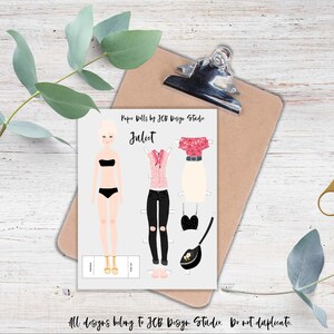 Downloadable Fashionable Paper Dolls