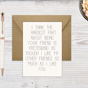 Printable Funny Friend Card | Downloadable Card for Friend | DIY Card