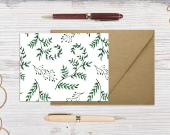 Downloadable Garden Card, Print at Home Botanical Card