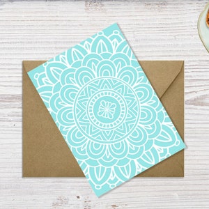 Digital Folded Mandala Note Card