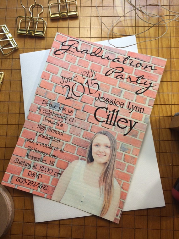 Personalized Photo Graduation Party Invitations set of 10 | Etsy